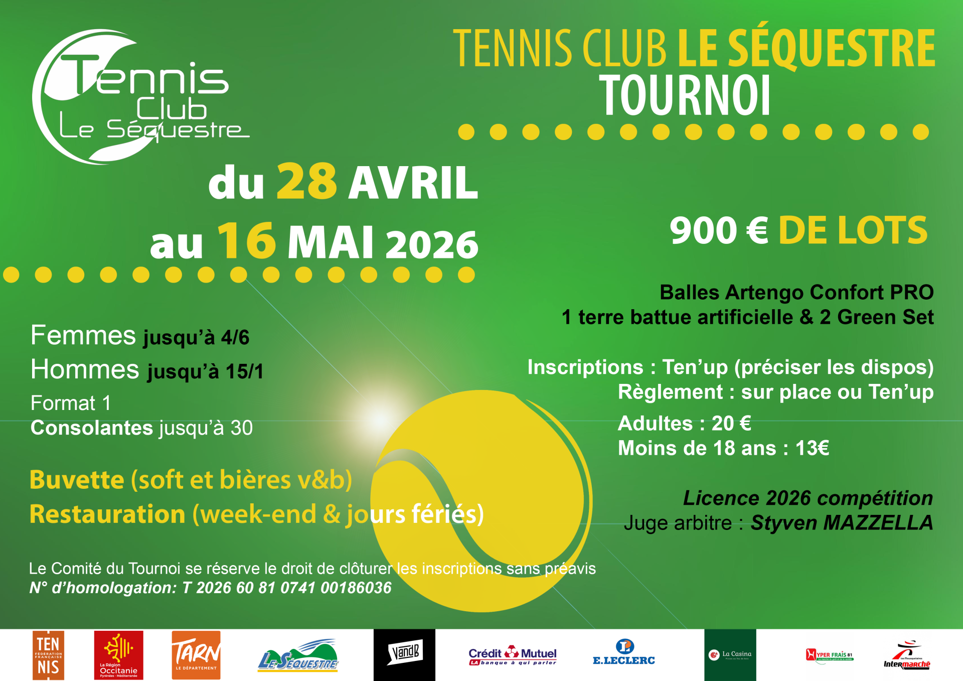 Affiche open 2026