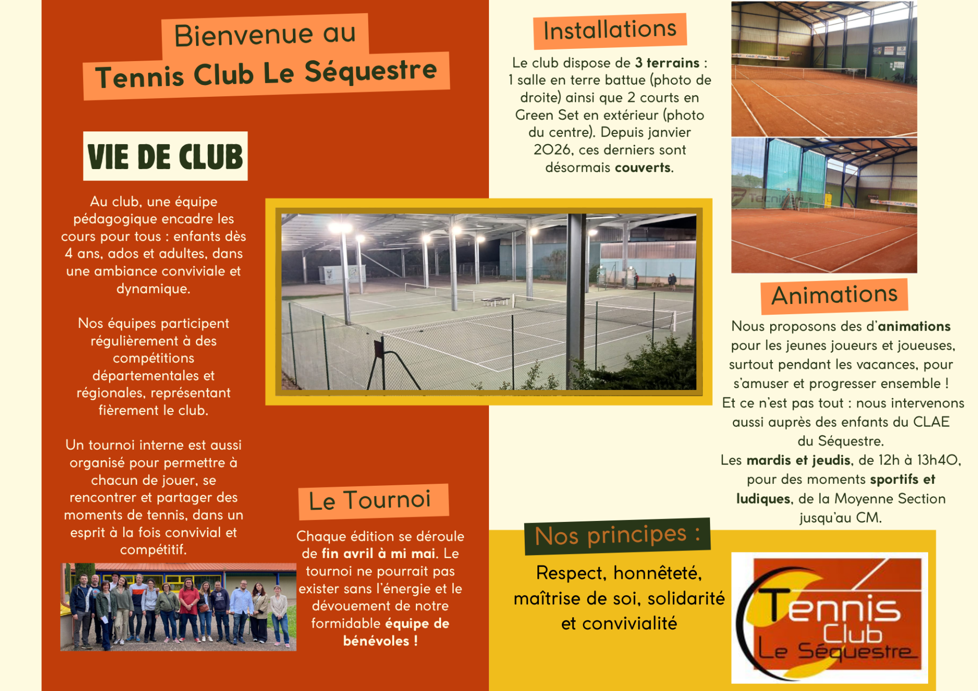 Brochure pliable entreprise minimaliste vert orange et beige 8